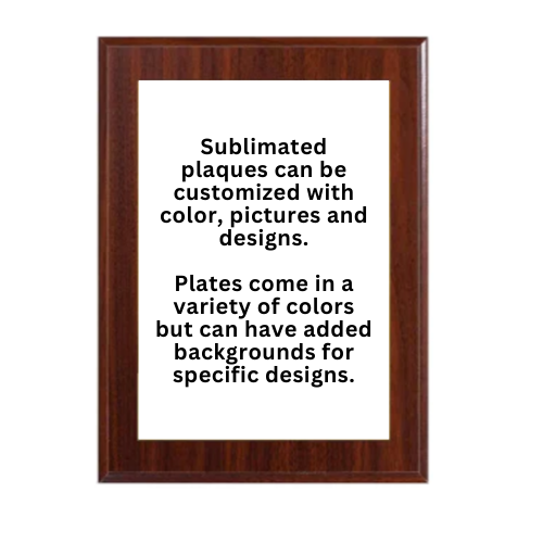 Sublimated Plaques