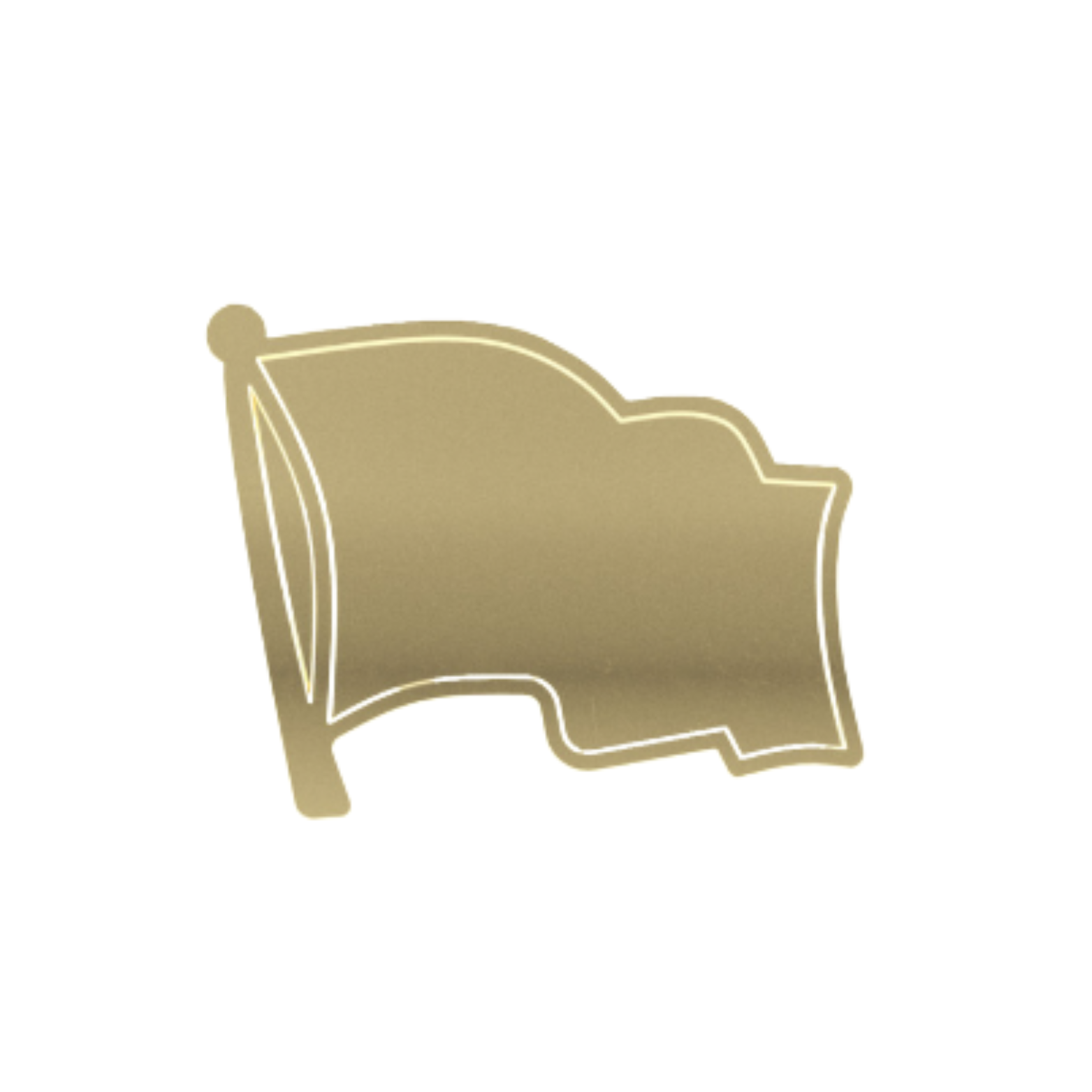 Gold Flag Lapel Pin Finding