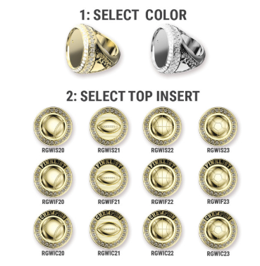World Class Ring with Sport Stone 10 Pack
