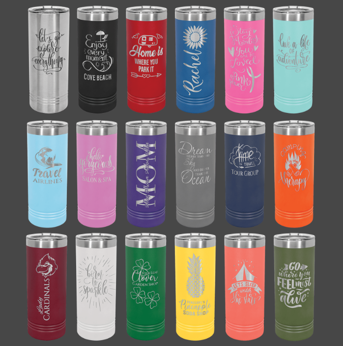 22oz Skinny Tumbler Slide Lid