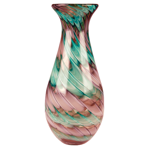 Swirl Art Glass Vase