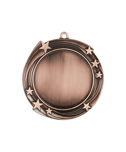 Antique Swirling Star Insert Holder Medal