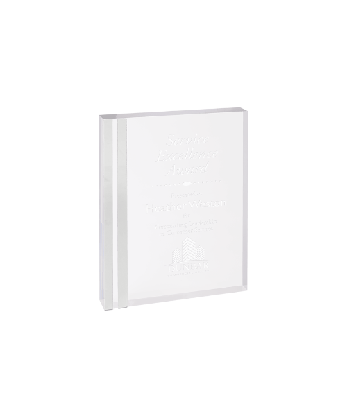 Rectangle Acrylic with Colored Edge