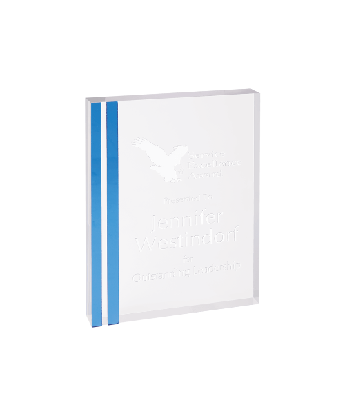 Rectangle Acrylic with Colored Edge