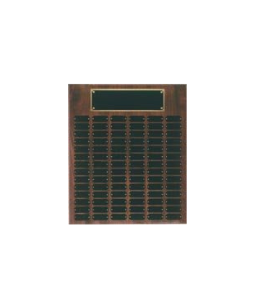 Genuine Walnut Completed Perpetual Plaque