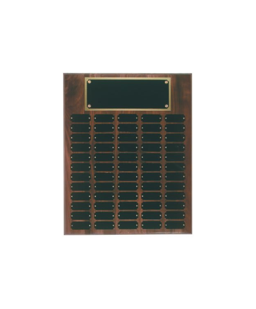 Genuine Walnut Completed Perpetual Plaque