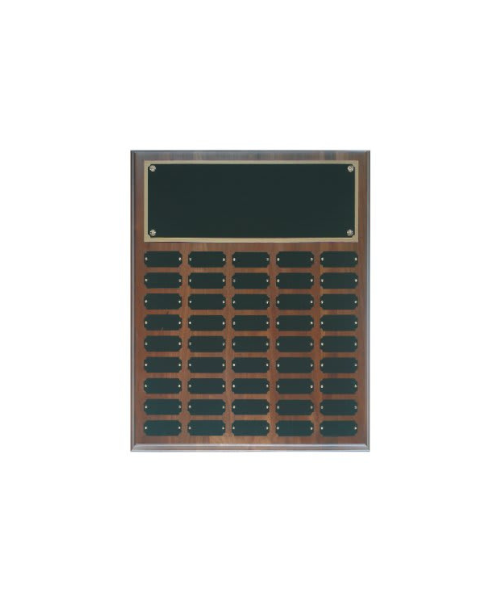 Genuine Walnut Completed Perpetual Plaque
