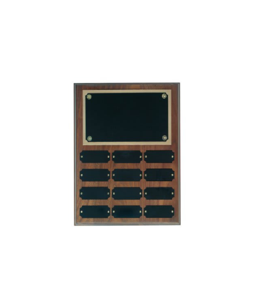 Genuine Walnut Completed Perpetual Plaque