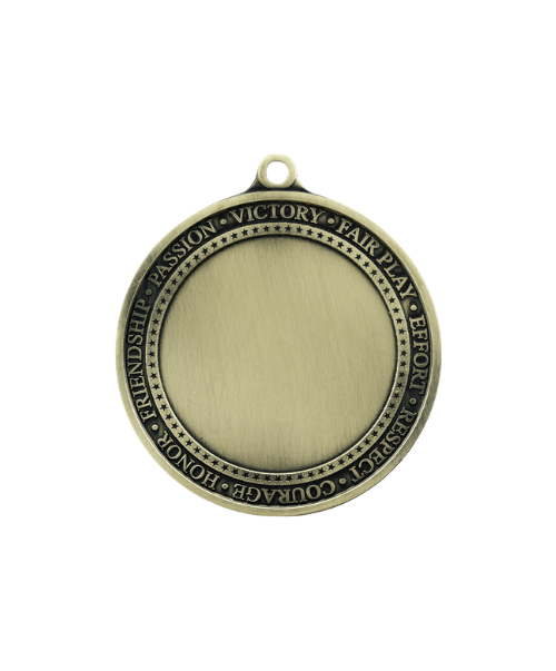 2 3/4" Antique Silver Inspirational 2" Insert Medal