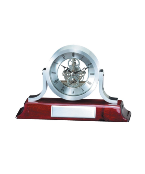 Silver Skeleton Clock