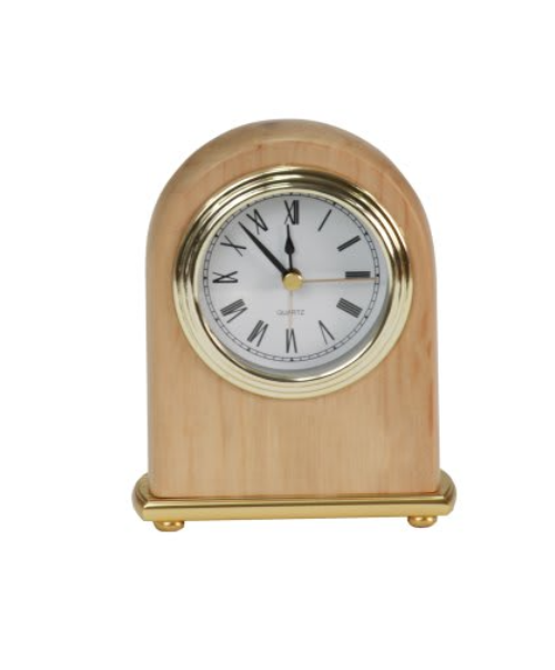 Red Alder Arch Desk Clock