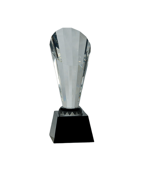 Clear Crystal Faceted Rising Spire