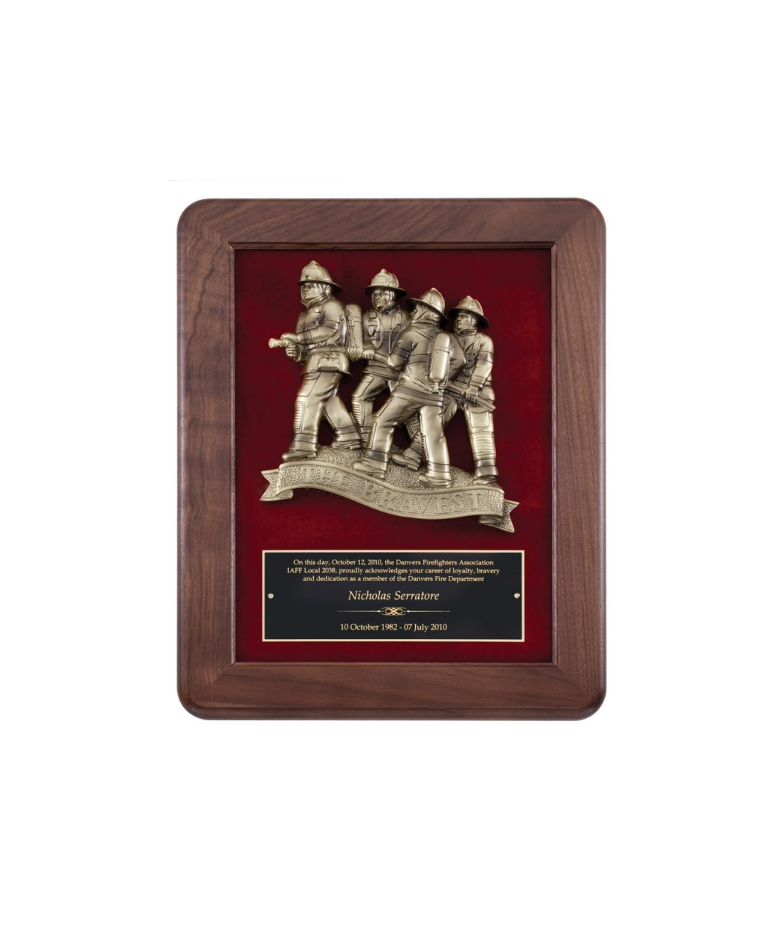 Maroon Velvet Plaque 12" x 15"