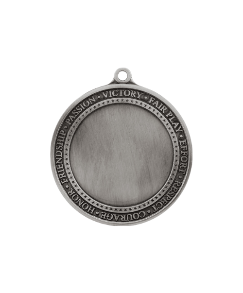 2 3/4" Antique Silver Inspirational 2" Insert Medal