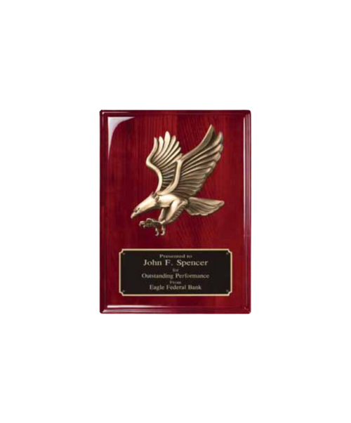 Rosewood 8"x10" Eagle Plaque