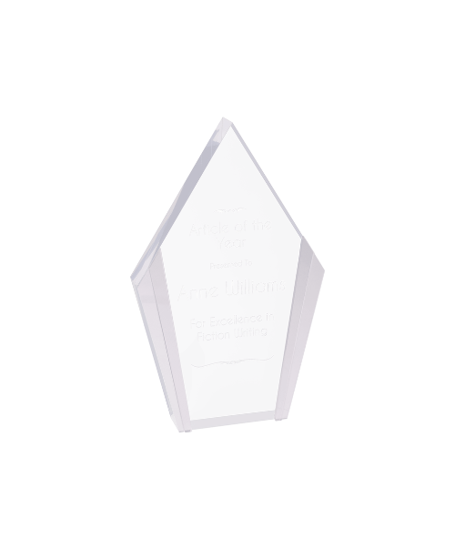 Diamond Acrylic with Colored Edges