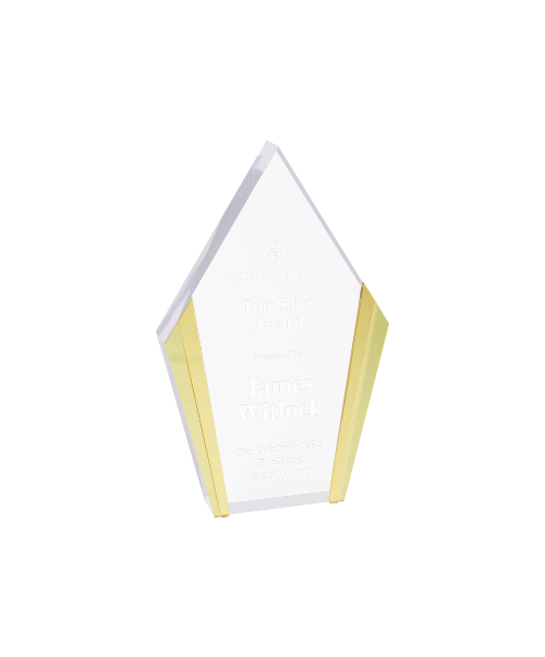 Diamond Acrylic with Colored Edges