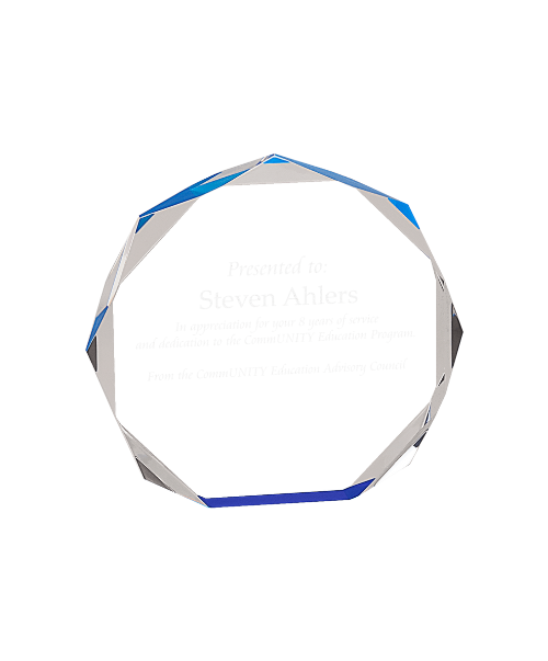 Octagon Acrylic Award