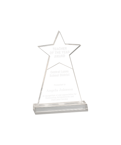 Star Obelisk Acrylic with Base