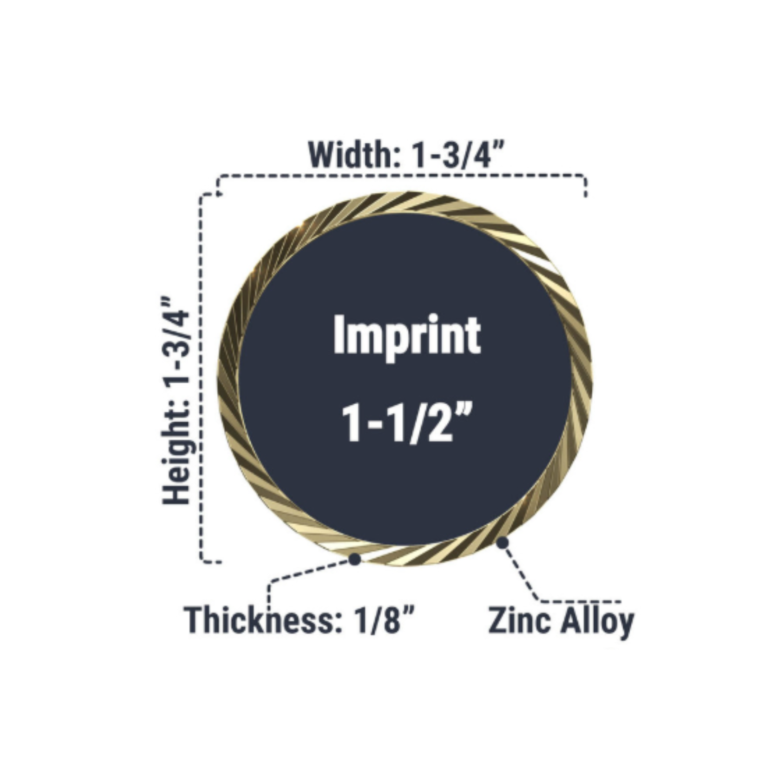 Express Texture Tone® Diamond Edge Double Sided Coins