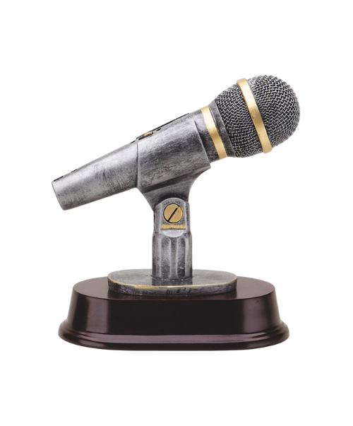Microphone Resin Award in Silver