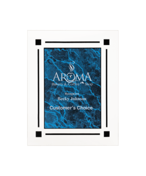 Marble Acrylic Clear Plaque