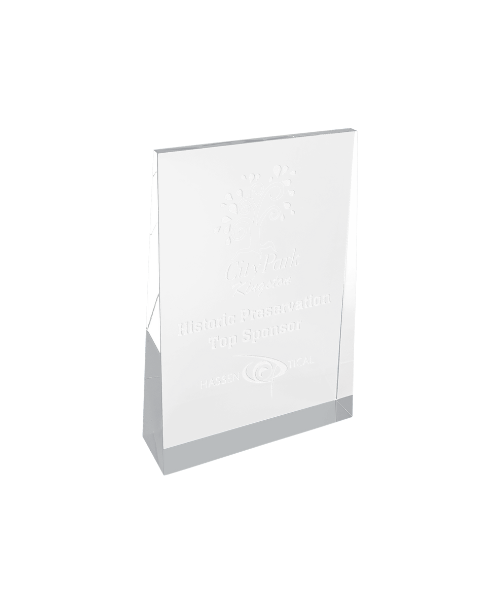 Silver/Gold/Blue Acrylic Wedge