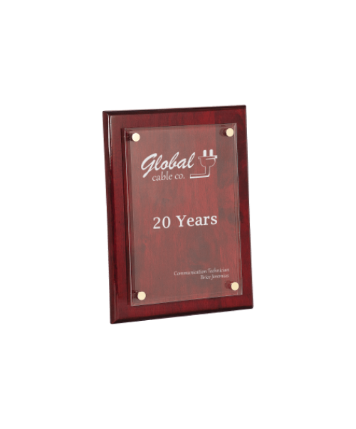 Piano Finish Floating Acrylic Plaque