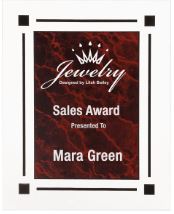 Marble Acrylic Clear Plaque